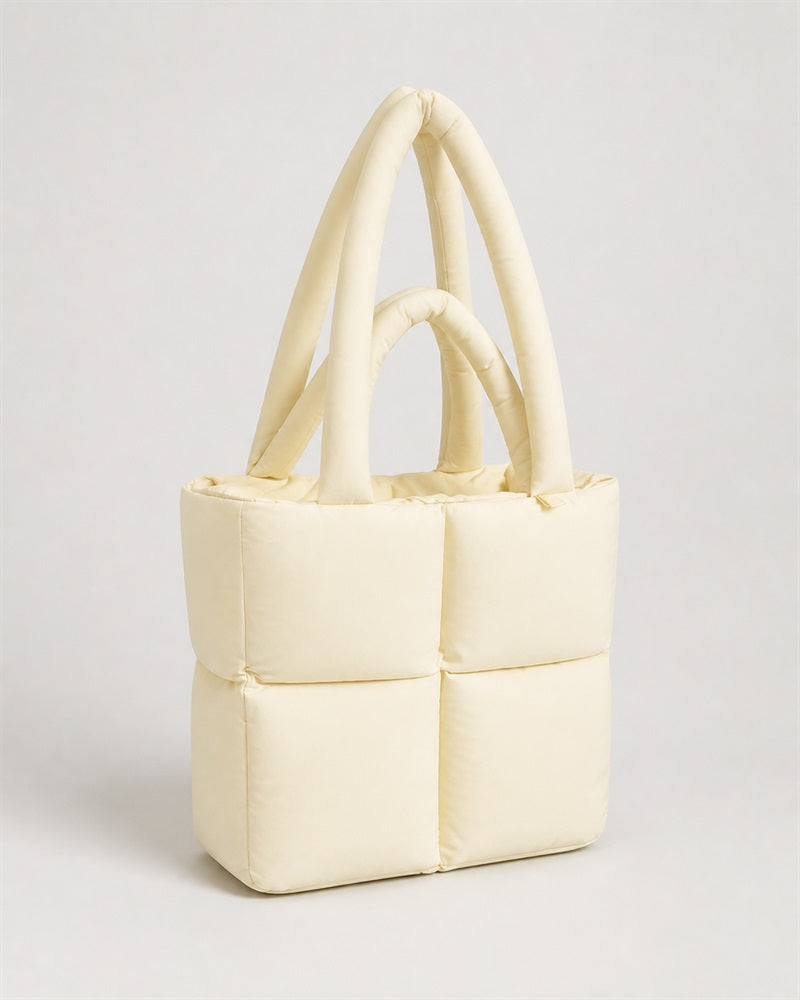 Vyla Structured Boxy Shoulder Tote Bag