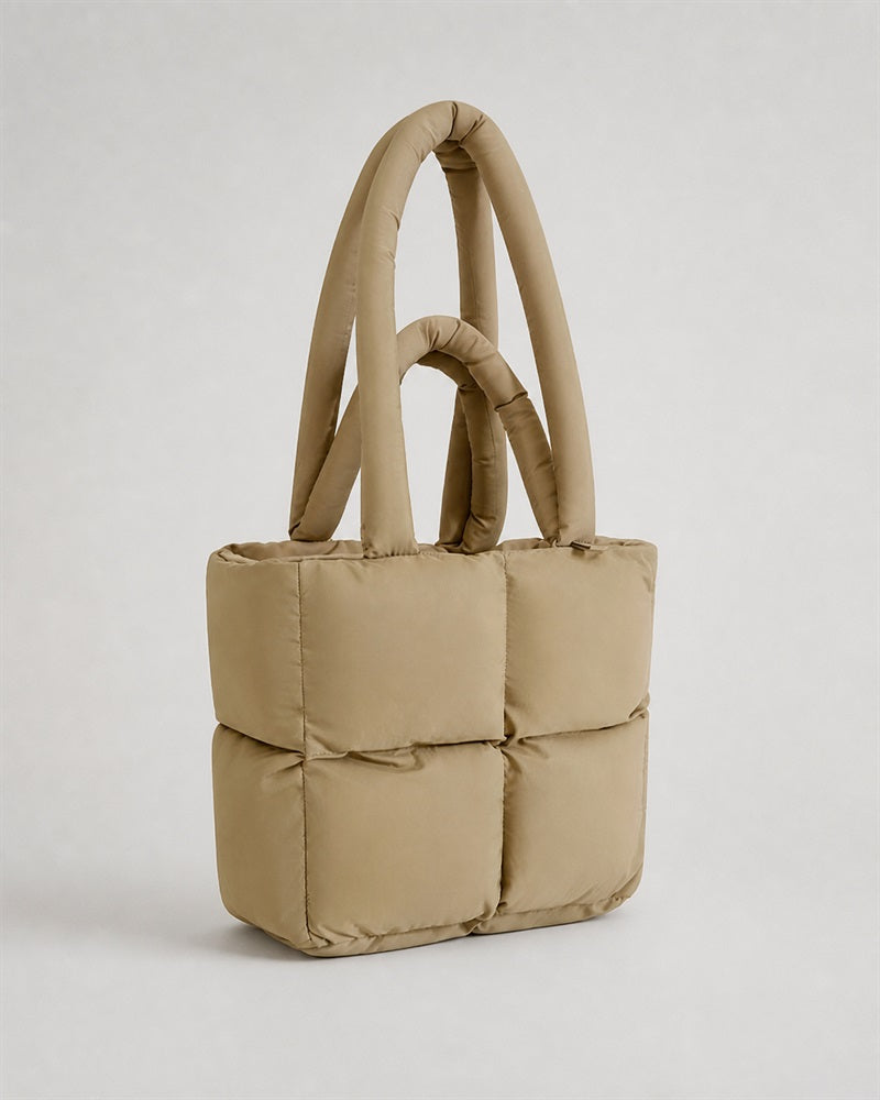 Vyla Structured Boxy Shoulder Tote Bag
