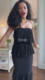 Vyla™ Strapless Smocked Tiered Ruffle Maxi Dress