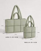 Vyla Structured Boxy Shoulder Tote Bag