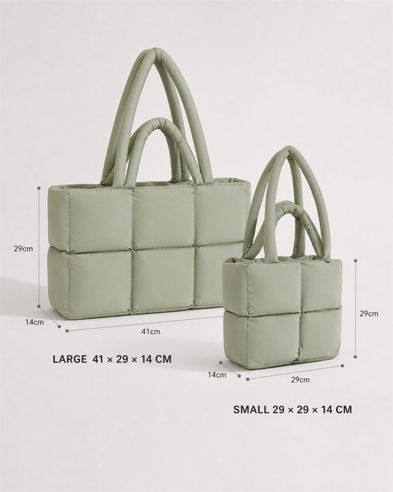 Vyla Structured Boxy Shoulder Tote Bag