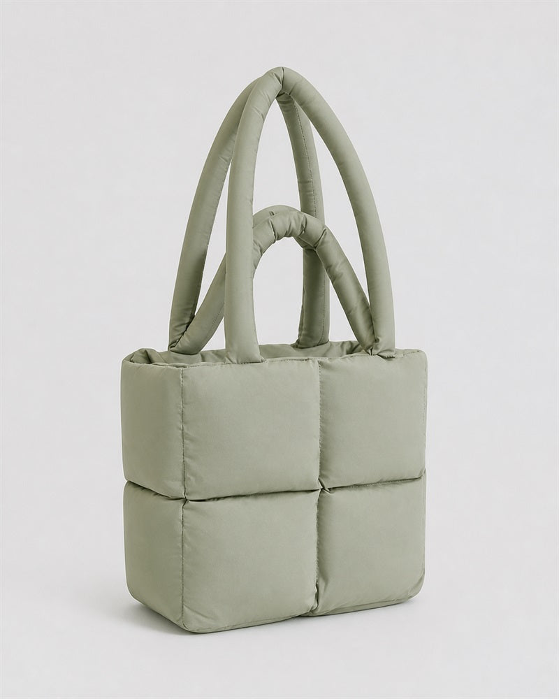 Vyla Structured Boxy Shoulder Tote Bag