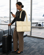 Vyla Structured Boxy Shoulder Tote Bag