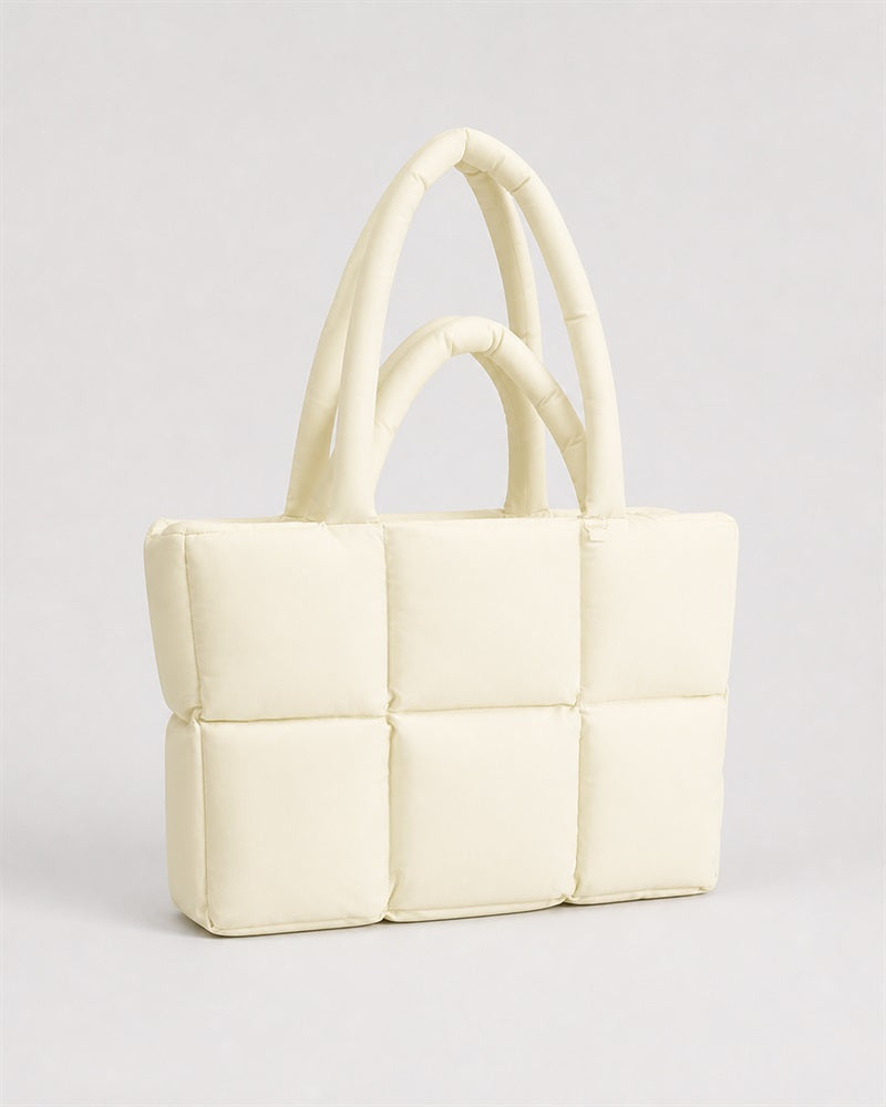 Vyla Structured Boxy Shoulder Tote Bag