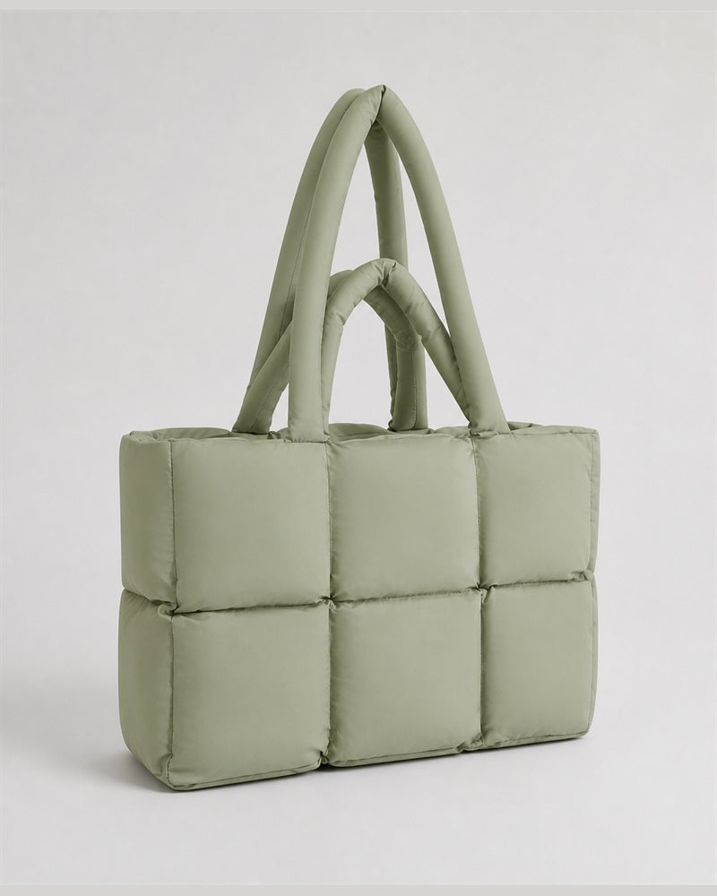 Vyla Structured Boxy Shoulder Tote Bag