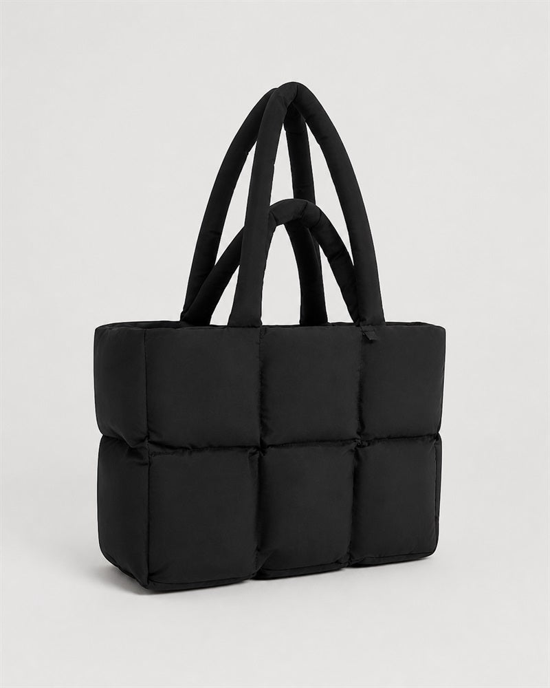 Vyla Structured Boxy Shoulder Tote Bag