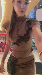 Vyla™ Dobromila Hook Lace Skirt Set