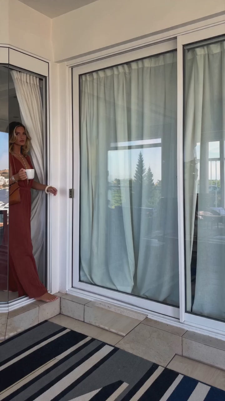 Vyla™ Vacation Style V-neck Lace-up Jumpsuit