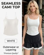 Vyla™ Ruched Built-In Bra Cami Top