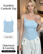 Vyla™ Ruched Built-In Bra Cami Top