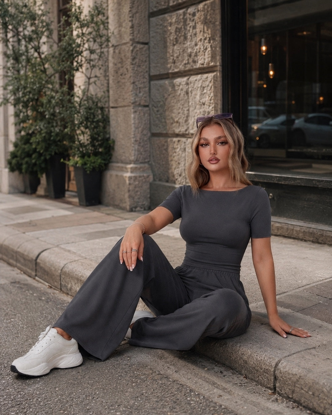 Vyla™ Soft Knit Wide-Leg Pants Set