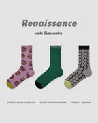 Vyla™ Garden Floral Breathable Mesh Crew Socks (3 Pairs)