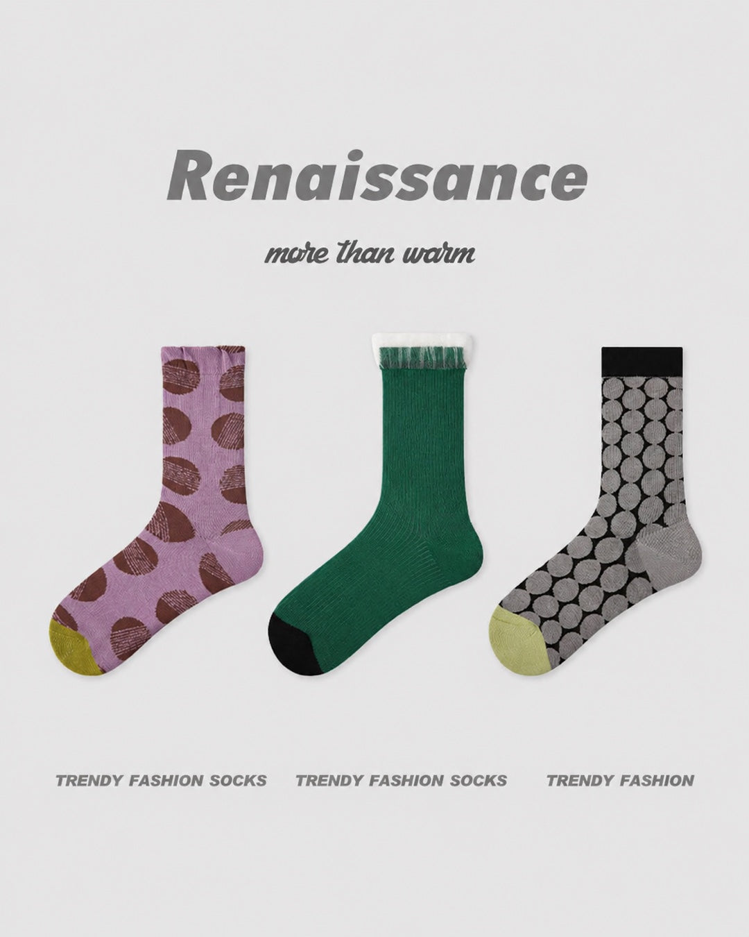 Vyla™ Garden Floral Breathable Mesh Crew Socks (3 Pairs)