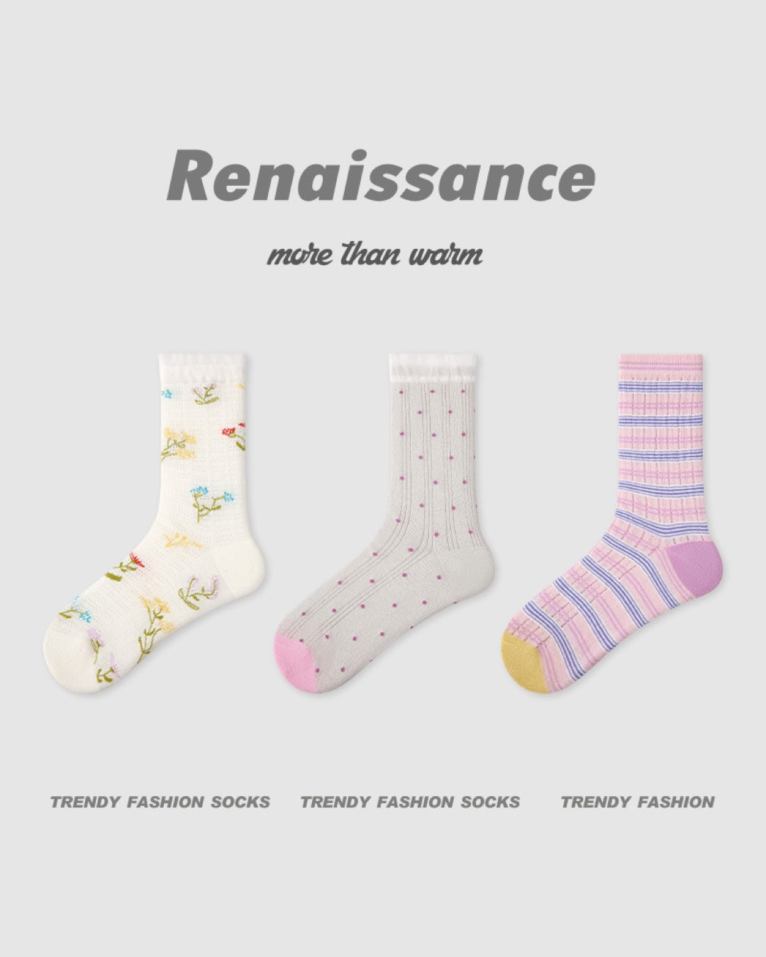Vyla™ Chic Breathable Mesh Crew Socks (3 Pairs)