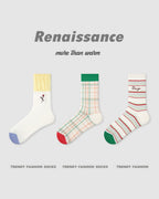 Vyla™ Chic Breathable Mesh Crew Socks (3 Pairs)