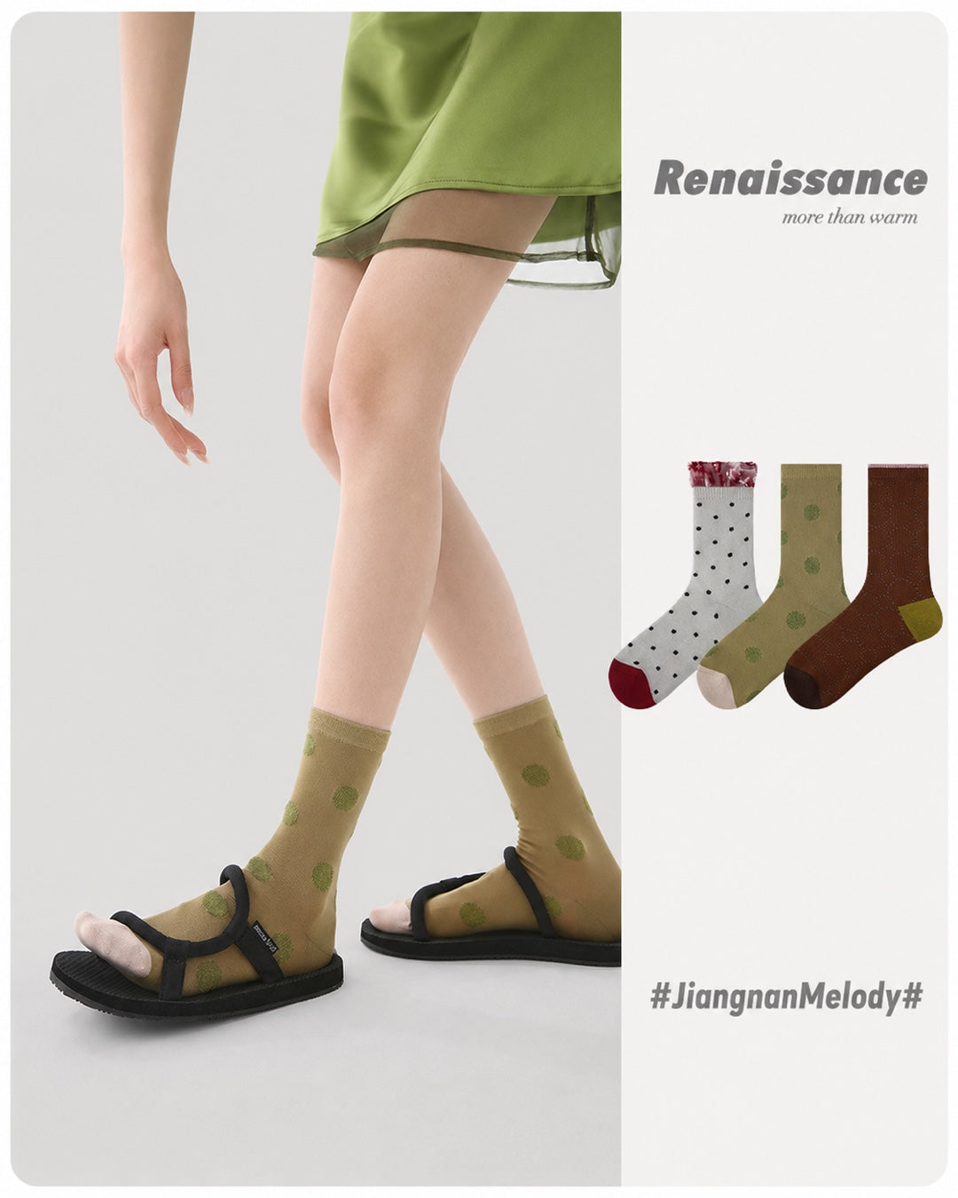 Vyla™ Chic Breathable Mesh Crew Socks (3 Pairs)