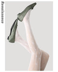 Vyla™ Floral Lace Splicing Sheer Mesh Tights