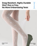 Vyla™ Floral Lace Splicing Sheer Mesh Tights