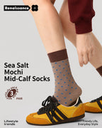 Vyla™ Colorblock Striped Polka Dot Princess Crew Socks (3 Pairs)