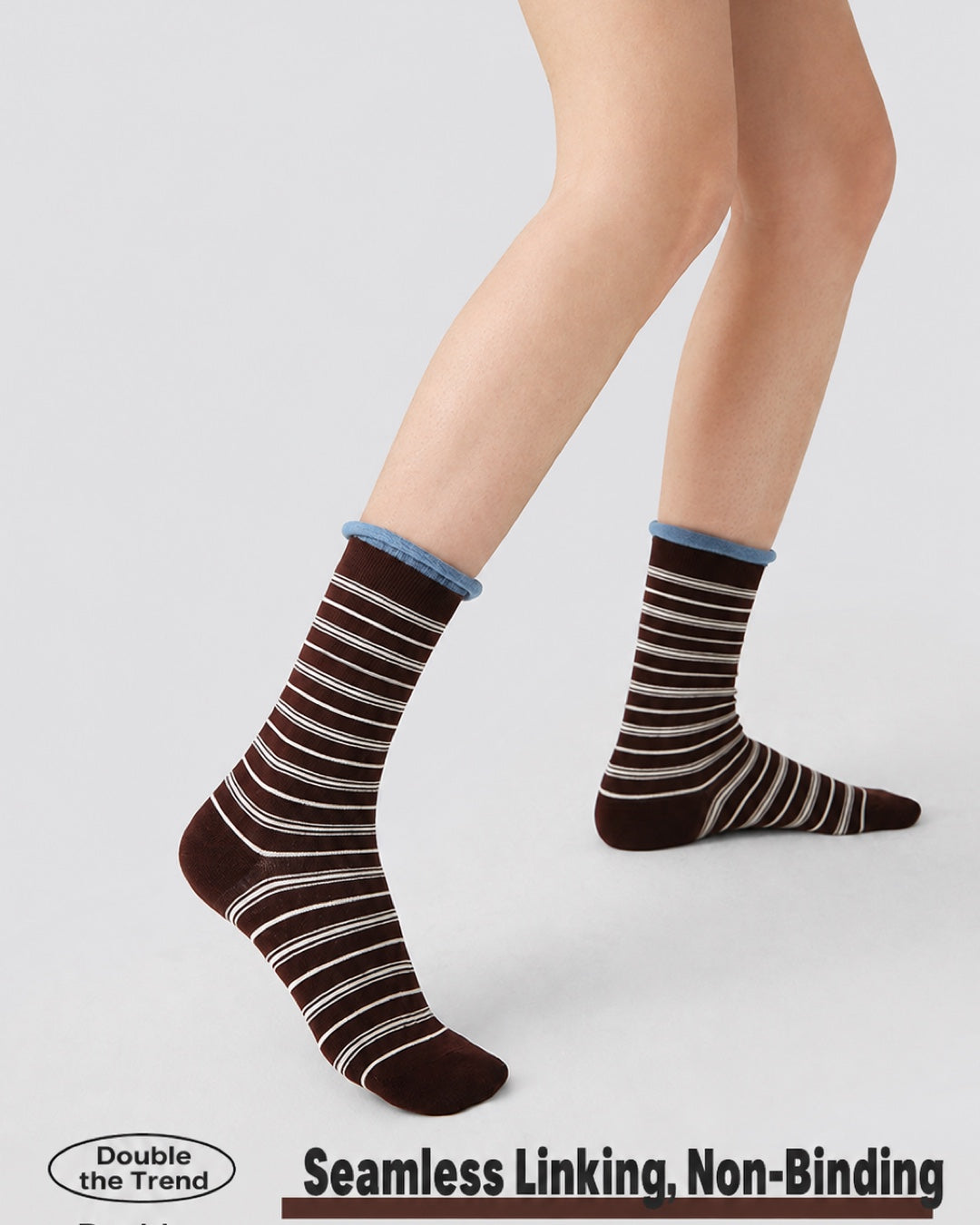 Vyla™ Colorblock Striped Polka Dot Princess Crew Socks (3 Pairs)