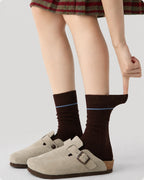 Vyla™ Colorblock Striped Polka Dot Princess Crew Socks (3 Pairs)