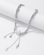 Vyla™ Baroque Irregular Faux Pearl Beaded Choker Necklace
