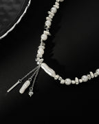 Vyla™ Baroque Irregular Faux Pearl Beaded Choker Necklace
