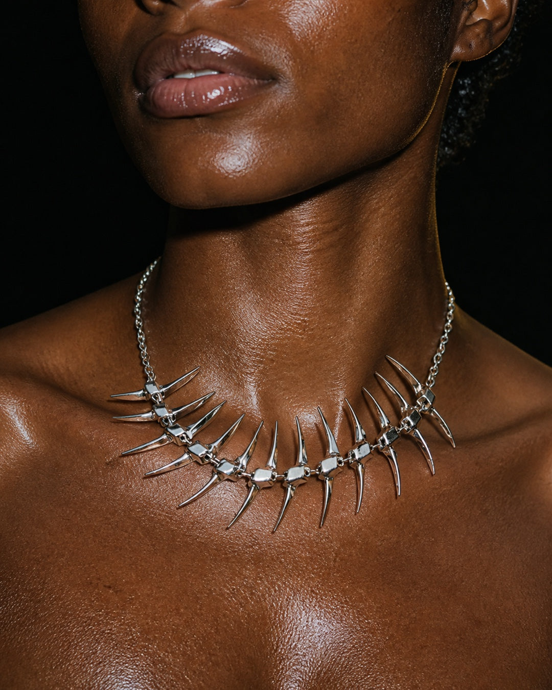 Vyla™ Punk Spike Fishbone Chain