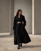 Vyla™ Elastic Wide Waist Belt with Vintage Metal Buckle