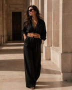 Vyla™ Elastic Wide Waist Belt with Vintage Metal Buckle