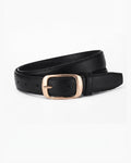 Vyla™ Gold-Tone Buckle Multi-Hole Casual Leather Belt