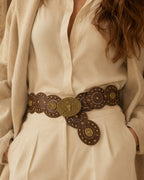 Vyla™ Vintage Western Oval Cutout Belt