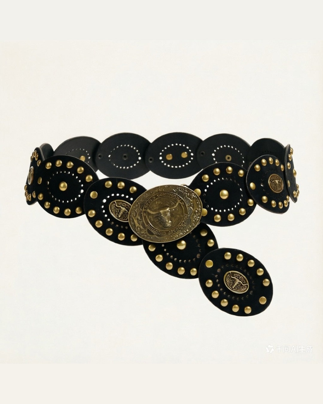 Vyla™ Vintage Western Oval Cutout Belt