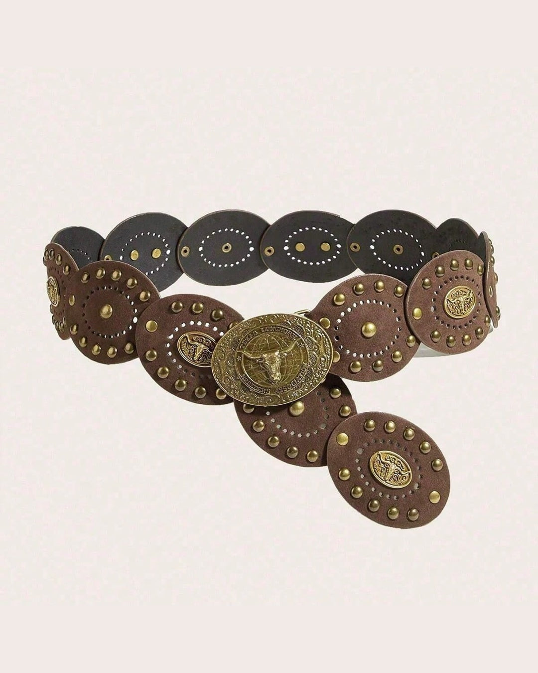 Vyla™ Vintage Western Oval Cutout Belt