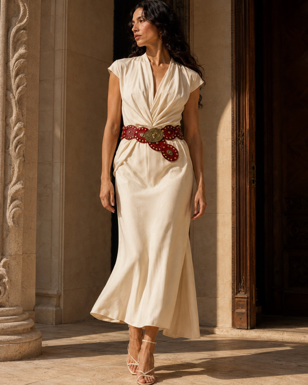 Vyla™ Vintage Western Oval Cutout Belt