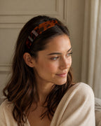 Aloveta™ French Retro Tortoiseshell Wide Acetate Headband