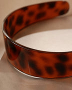 Aloveta™ French Retro Tortoiseshell Wide Acetate Headband