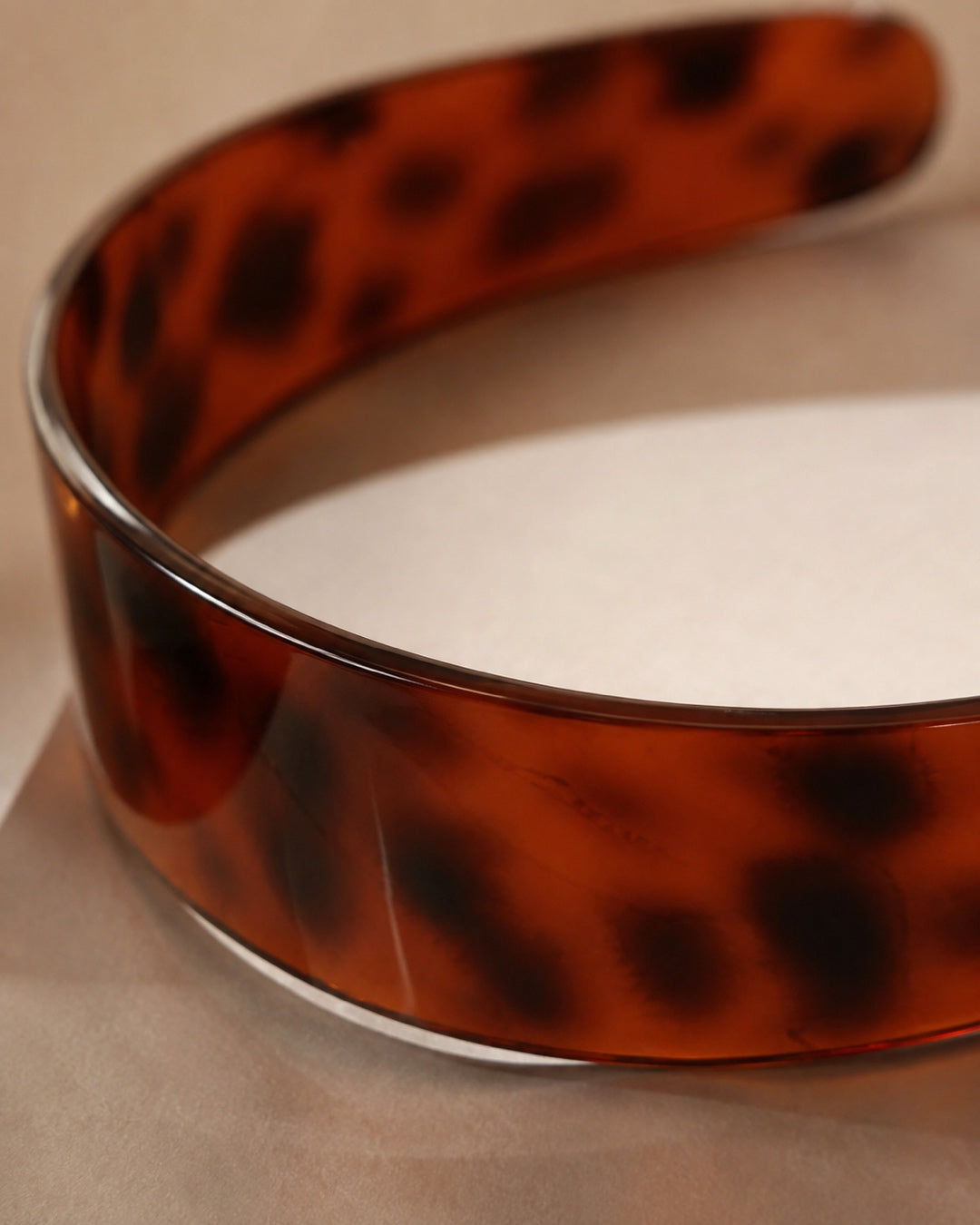 Aloveta™ French Retro Tortoiseshell Wide Acetate Headband