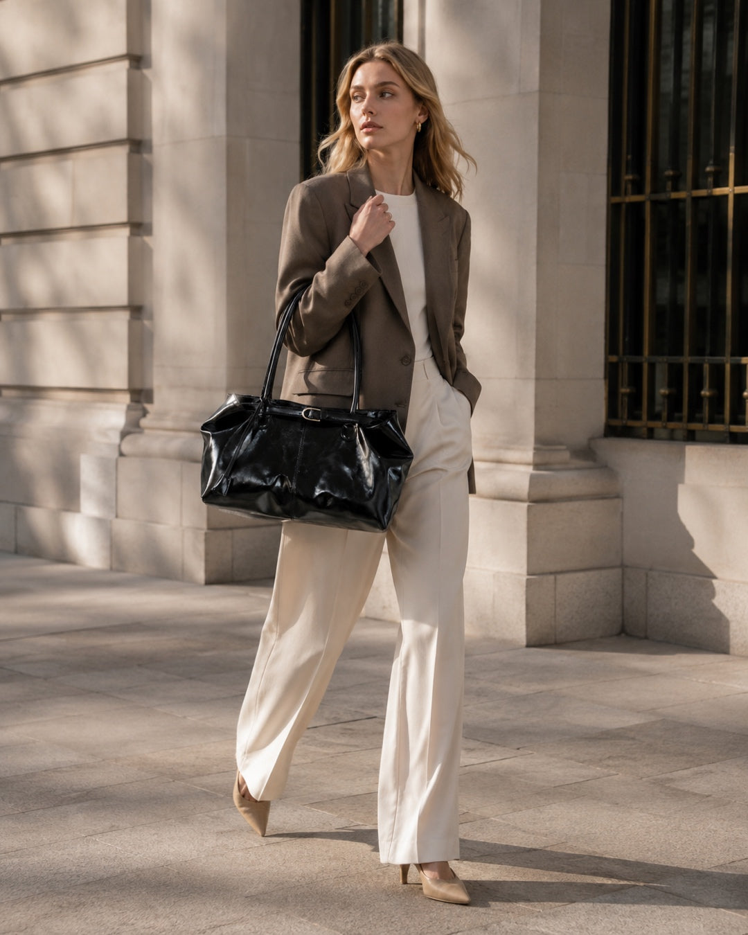 Aloveta™ Minimalist Soft Leather Tote Shoulder Bag