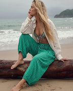 Vyla™ Casual Loose Fit Stripes Pants