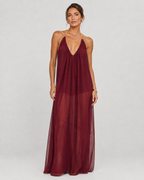 Aloveta™ Elegant V-neck Chiffon Flowy Maxi Dress