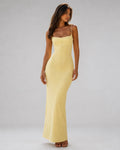Aloveta™ Effortless Elegance Ruched Slip Maxi Dress