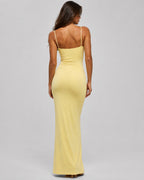 Aloveta™ Effortless Elegance Ruched Slip Maxi Dress