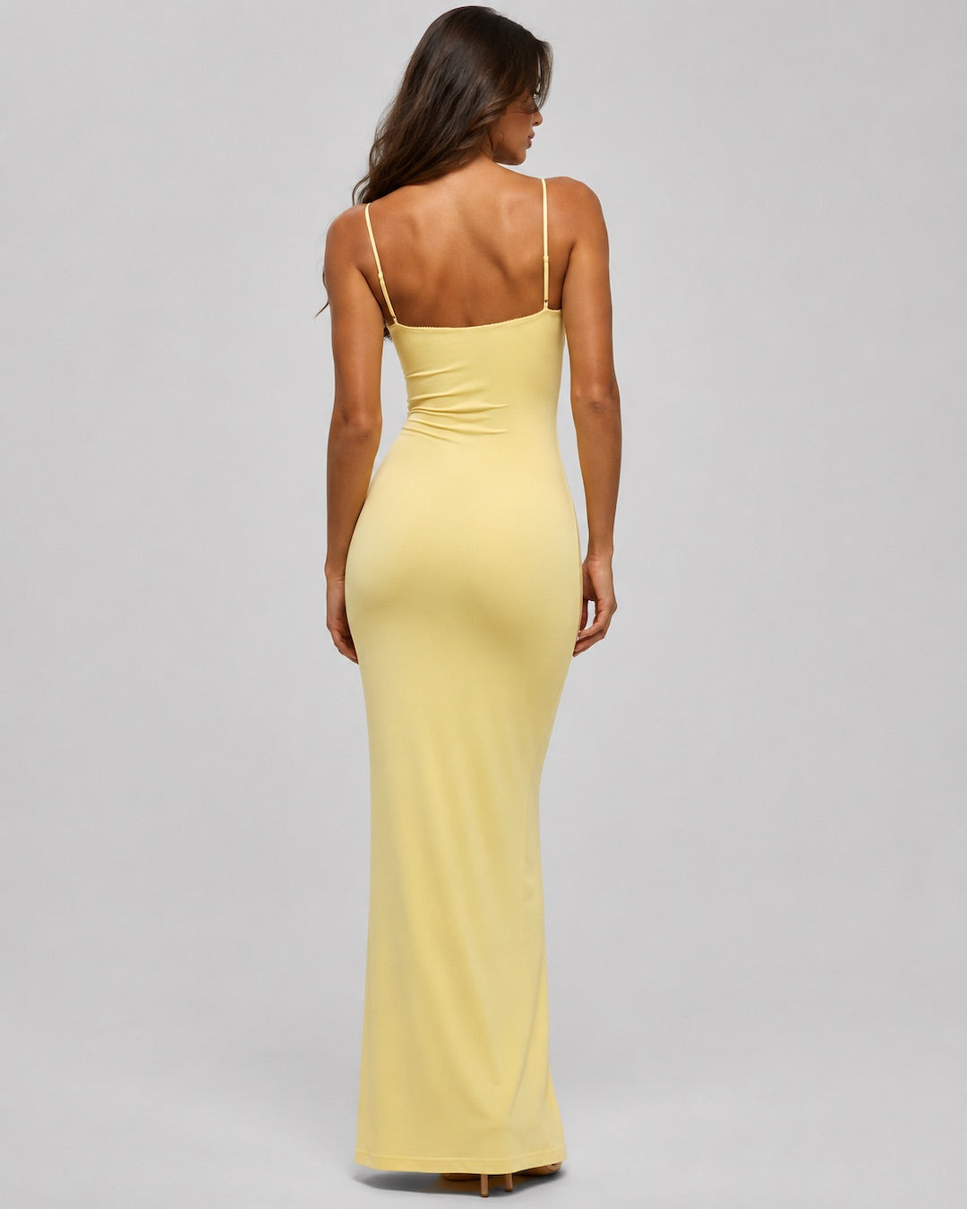 Aloveta™ Effortless Elegance Ruched Slip Maxi Dress
