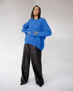 Vyla™ Oversized Crew Neck Knit Pullover Sweater