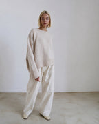 Vyla™ Oversized Crew Neck Knit Pullover Sweater