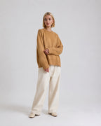 Vyla™ Oversized Crew Neck Knit Pullover Sweater