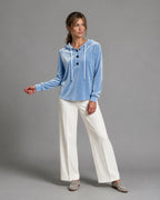 Vyla™ Button-Up Drawstring Hoodie
