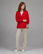 Vyla™ Relaxed Fit V-Neck Button-Up Knit Cardigan