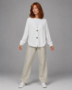Vyla™ Relaxed Fit V-Neck Button-Up Knit Cardigan